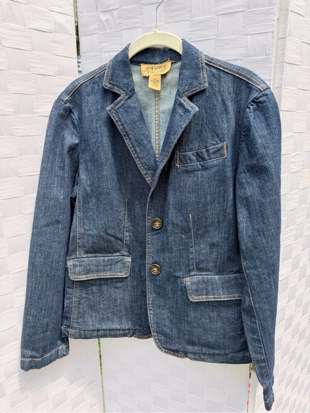 Vintage Peck & Peck Blue Denim Jacket Blazer